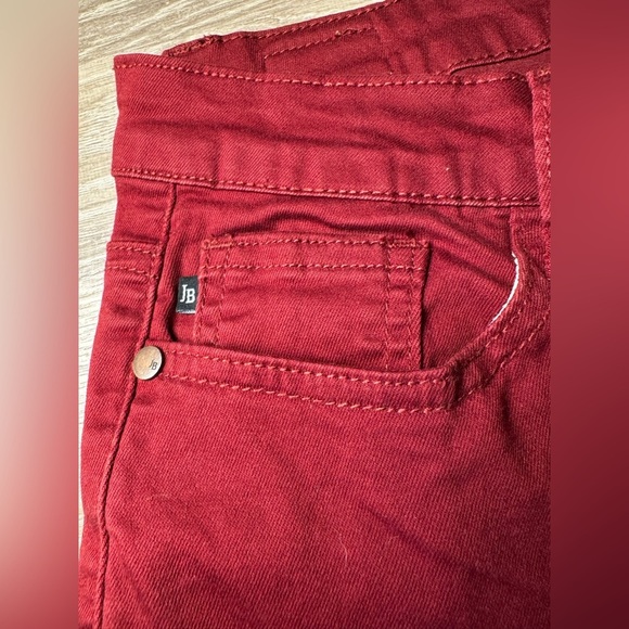 Judy Blue Skinny Fit Classic Slim Jeans Maroon Red Wine Size 15/32 - Picture 7 of 7